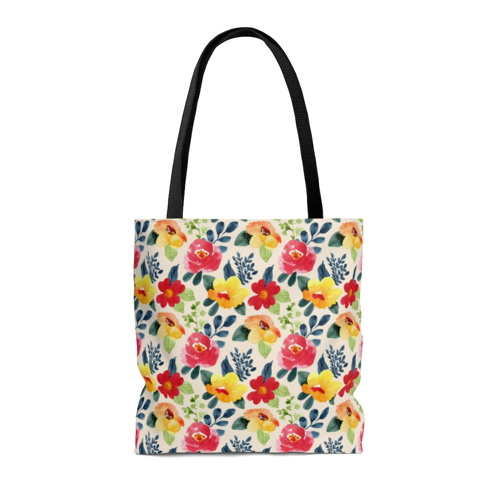 Summer Floral Tote Bag / Flower Bag