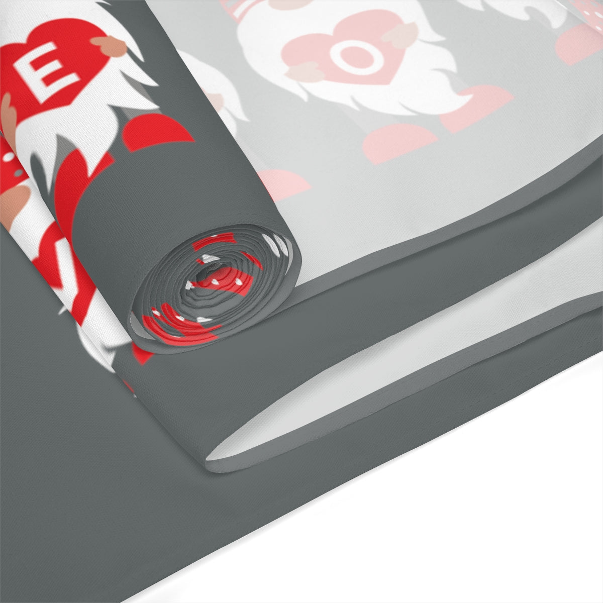 Valentines Table Runner / Gnome Table Runner / Red Valentines Decor