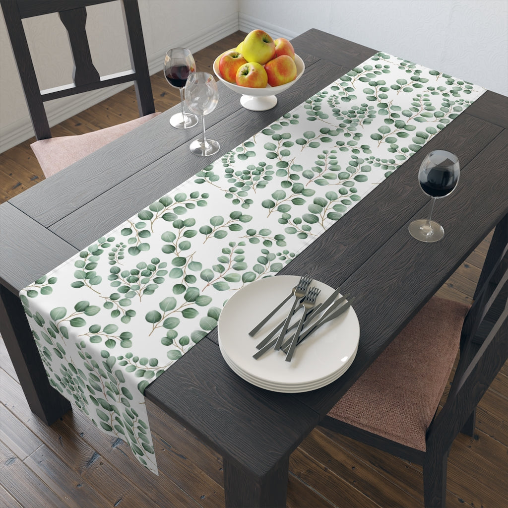 Eucalyptus Table Runner / Green Leaf Table Runner