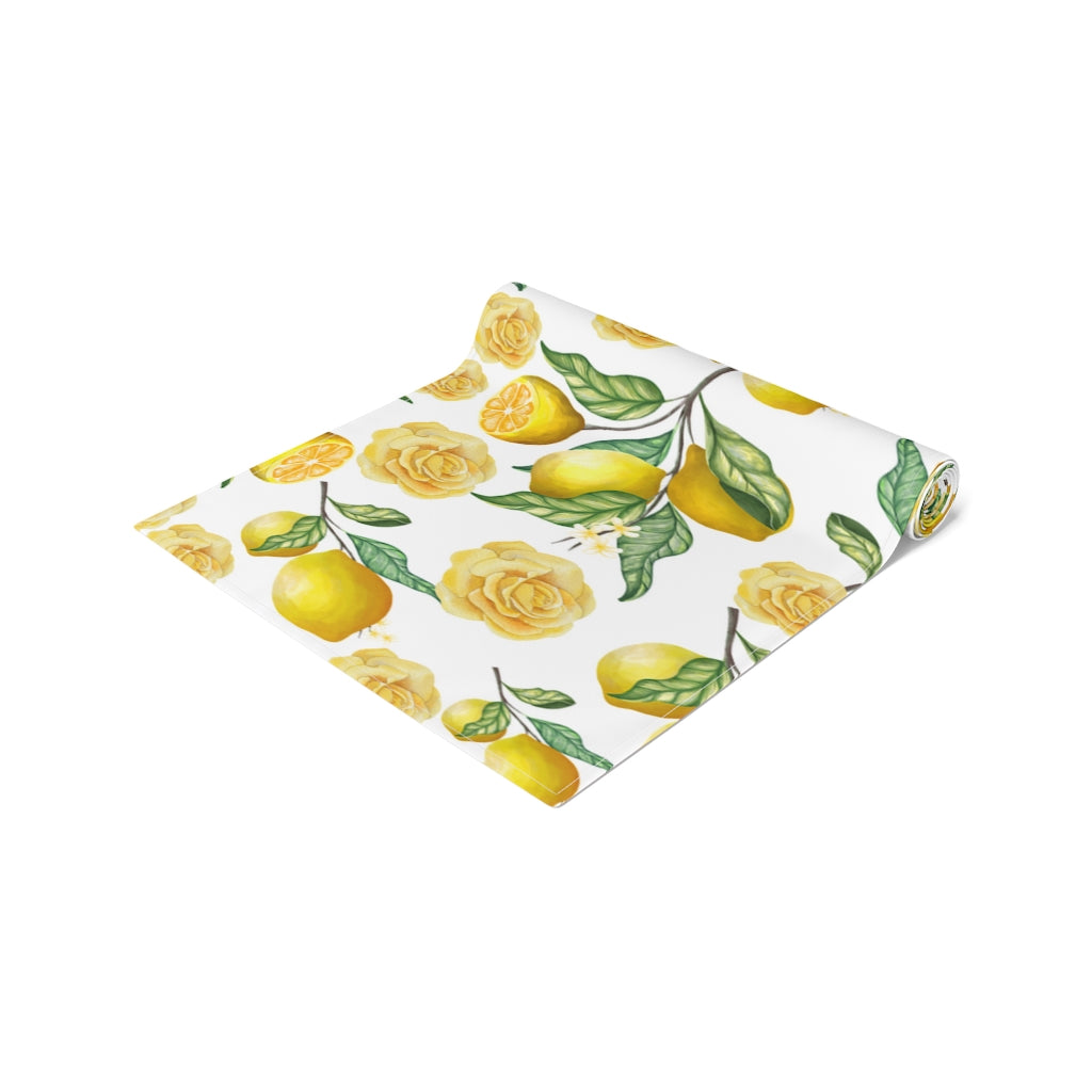 Lemon Table Runner / Yellow Rose Table Runner
