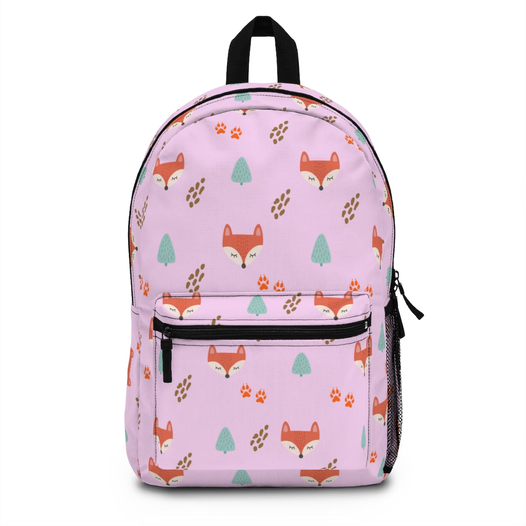 Fox Backpack / Pink Fox School Bookbag