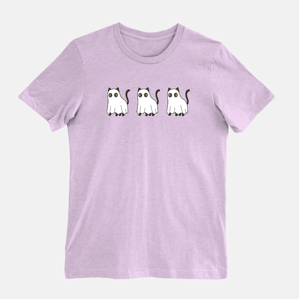 Cat T Shirt / Halloween Ghost Tee