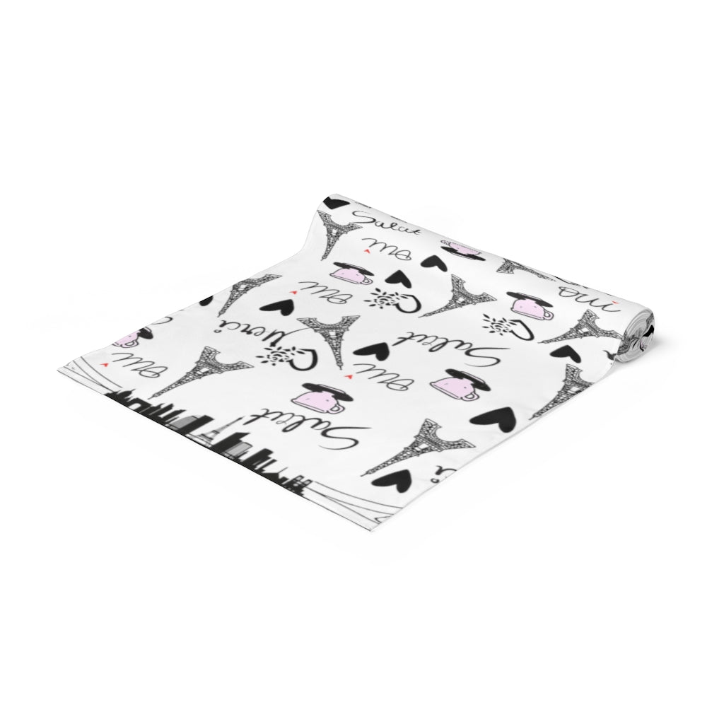 eiffel tower table runner in paris style