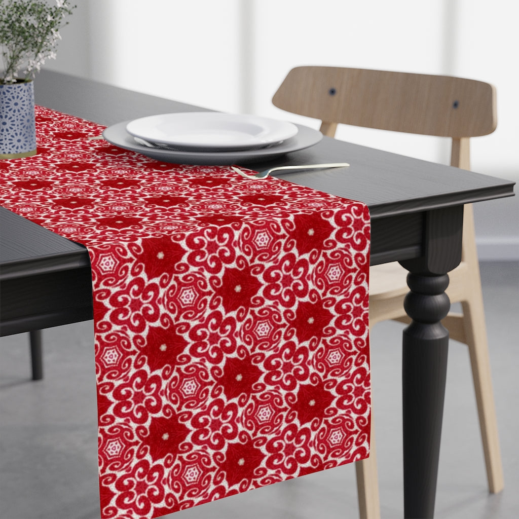 Retro Christmas Table Runner / Christmas Table Runner