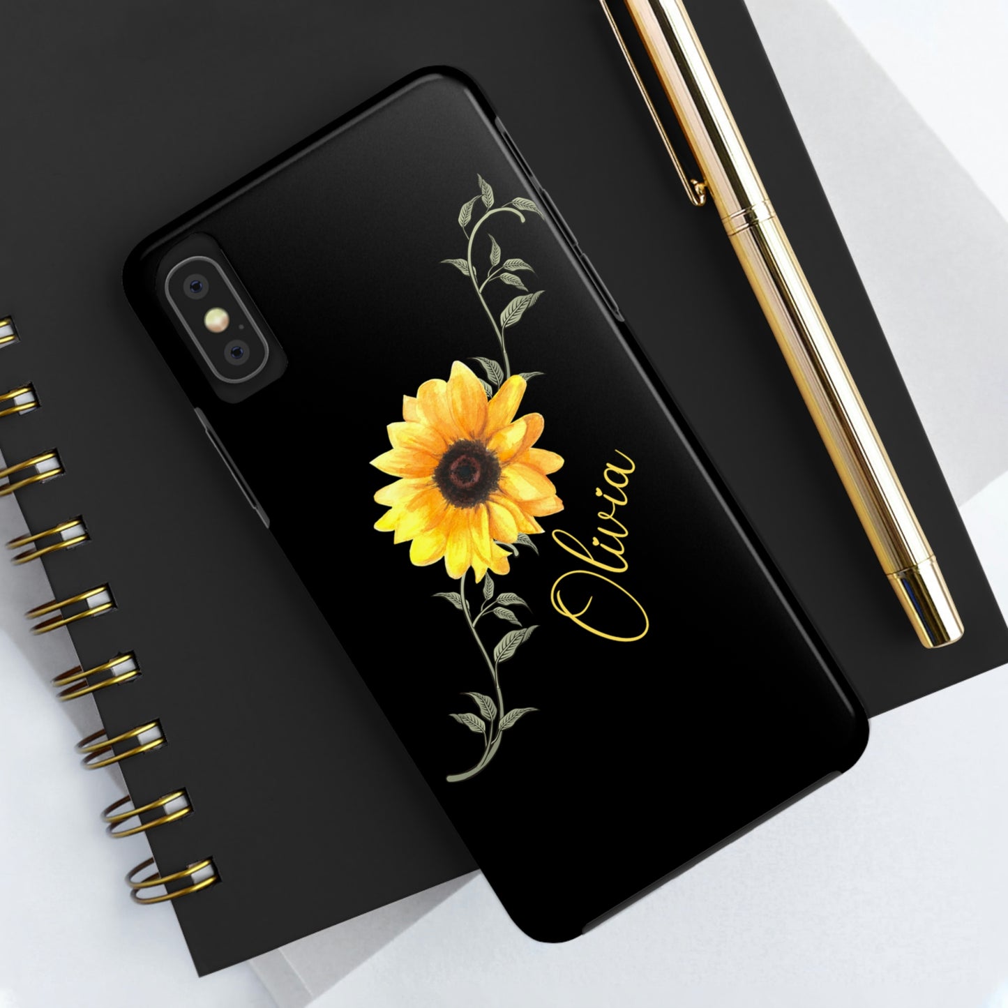 Sunflower IPhone Case / Personalized Girl's Phone Case