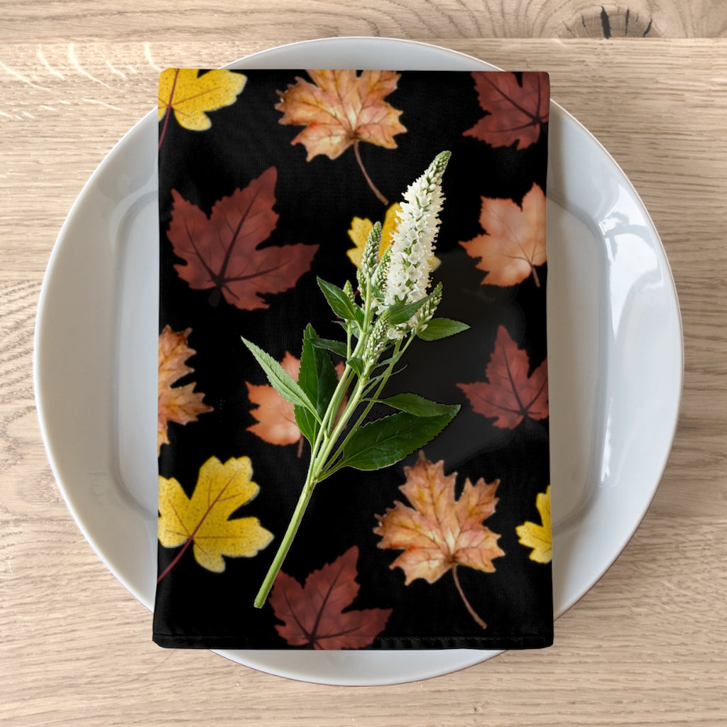fall leaves dinner napkins