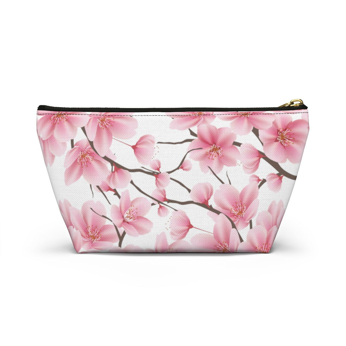 Cherry Blossom Makeup Bag / Pink Cosmetic Bag