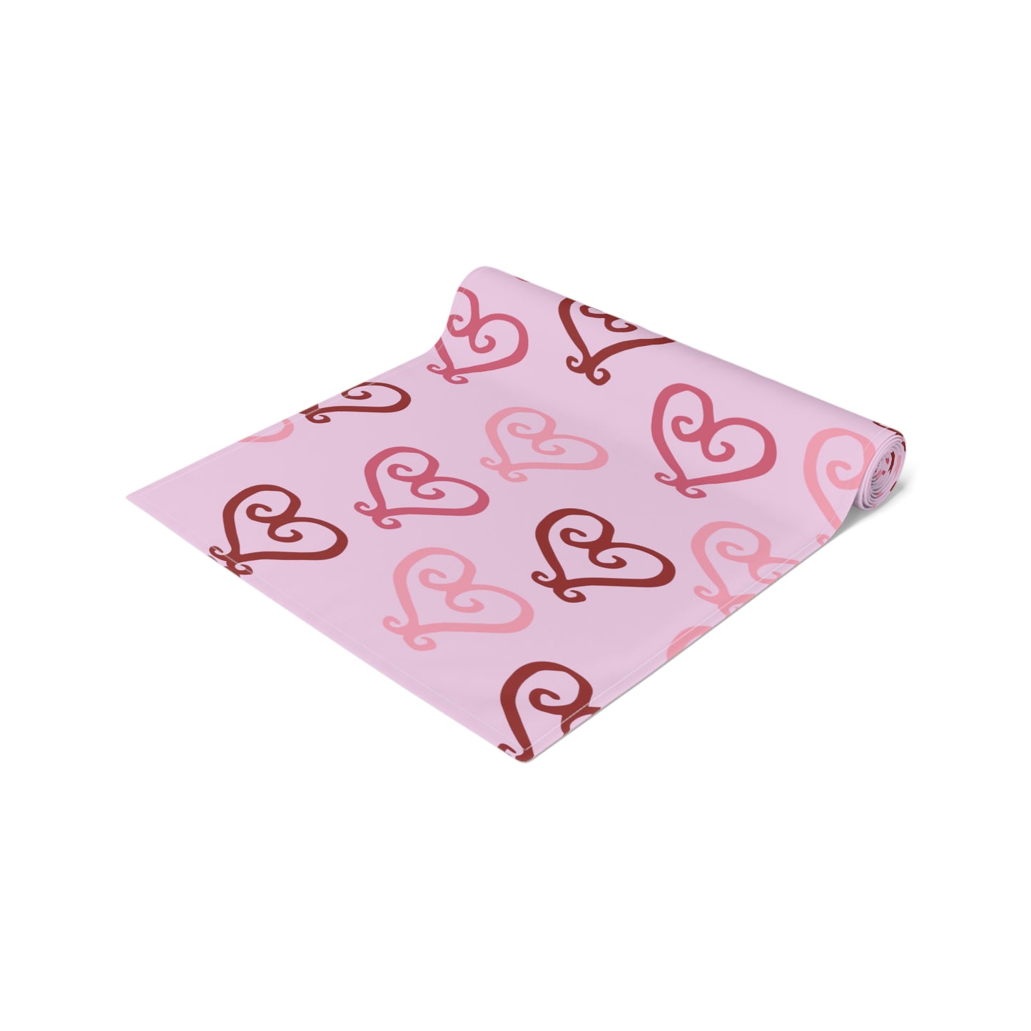 Valentine's Day Table Runner / Valentine's Day Decor / Pink Heart Decor / Valentine's Table Decor / Pink Table Runner