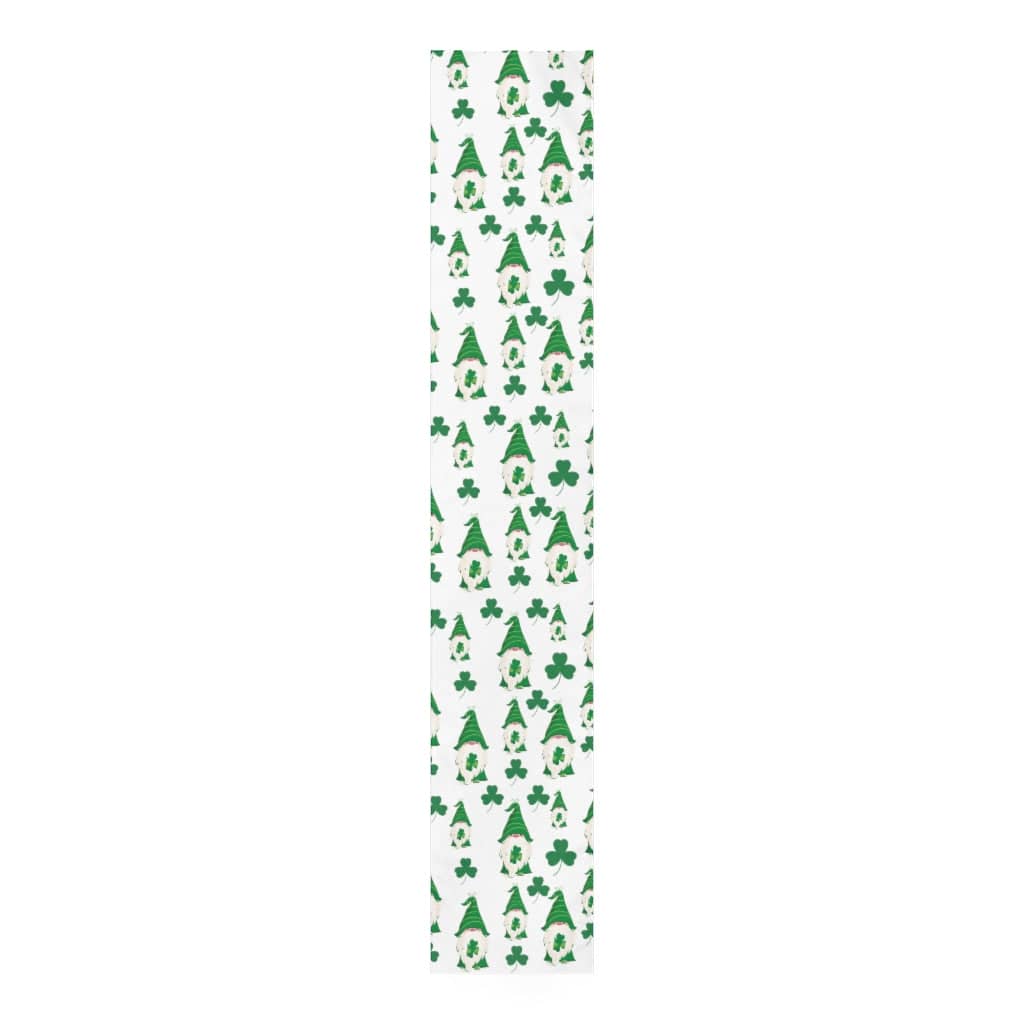 St Patricks Day Table Runner / Gnome Table Runner / St Patricks Day Gnome Decor / Shamrock Decor / Shamrock Table Runner