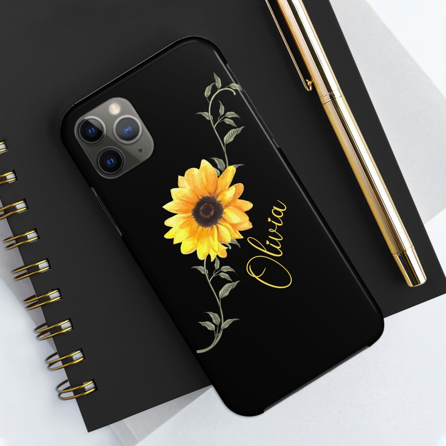 Sunflower IPhone Case / Personalized Girl's Phone Case