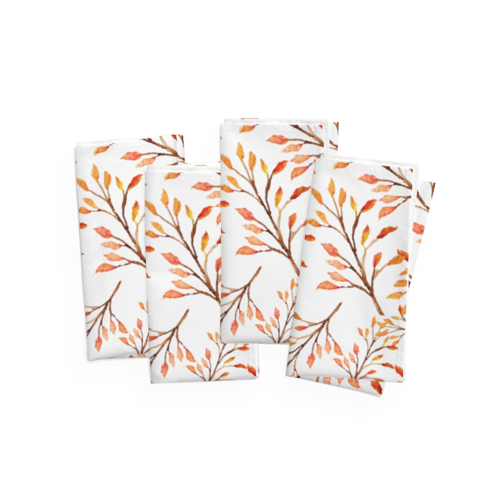 Fall Napkins / Autumn Table Linens / Set of 2 Dinner Napkins
