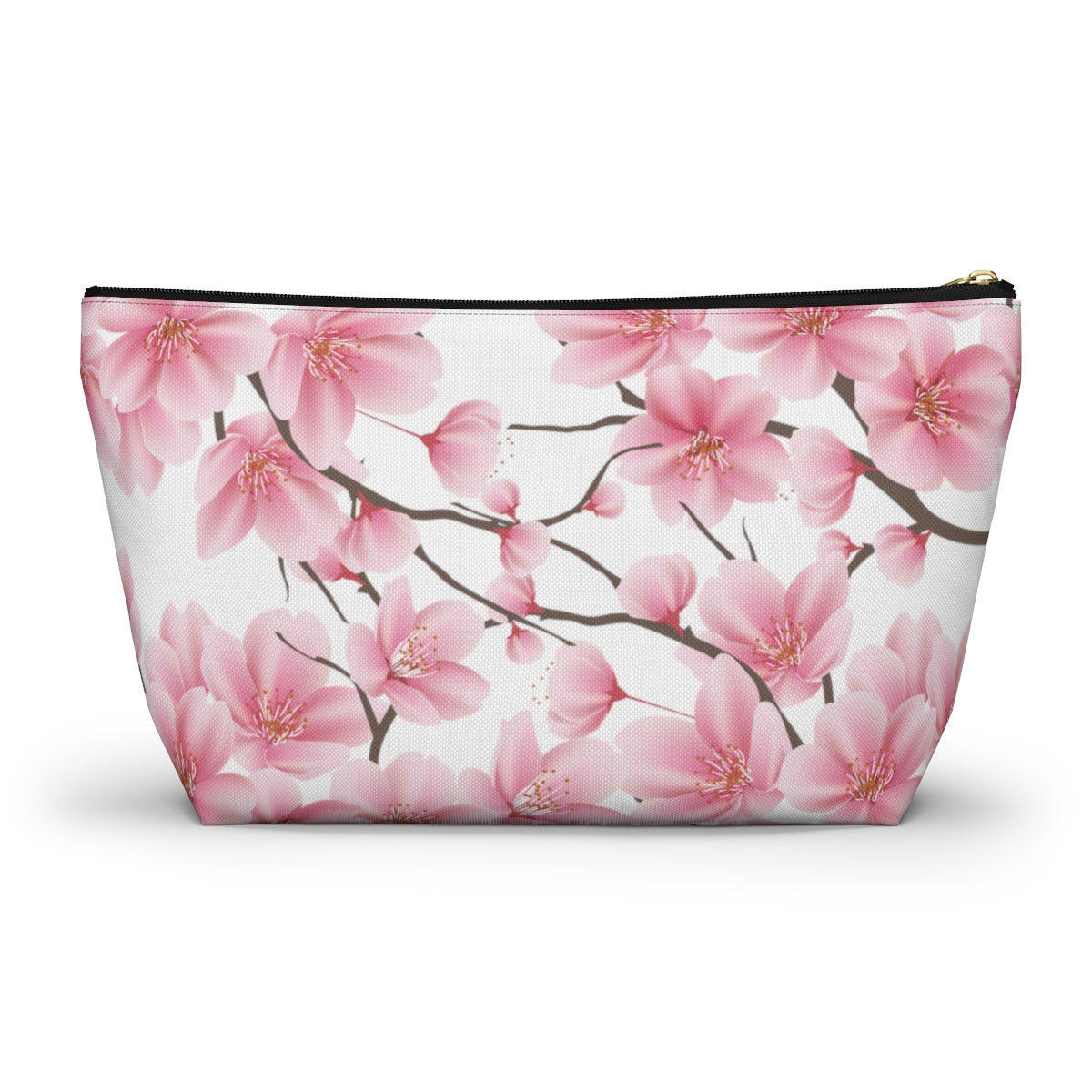 Cherry Blossom Makeup Bag / Pink Cosmetic Bag