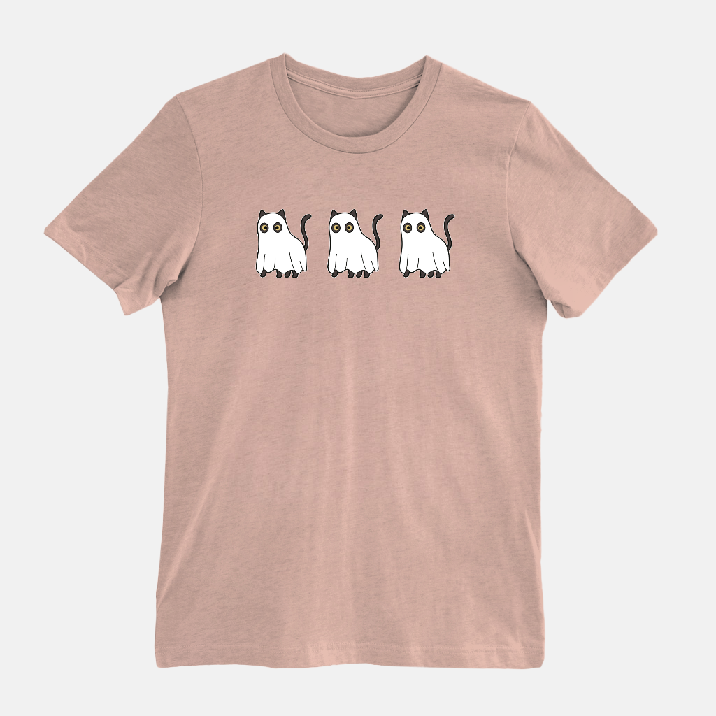 Cat T Shirt / Halloween Ghost Tee