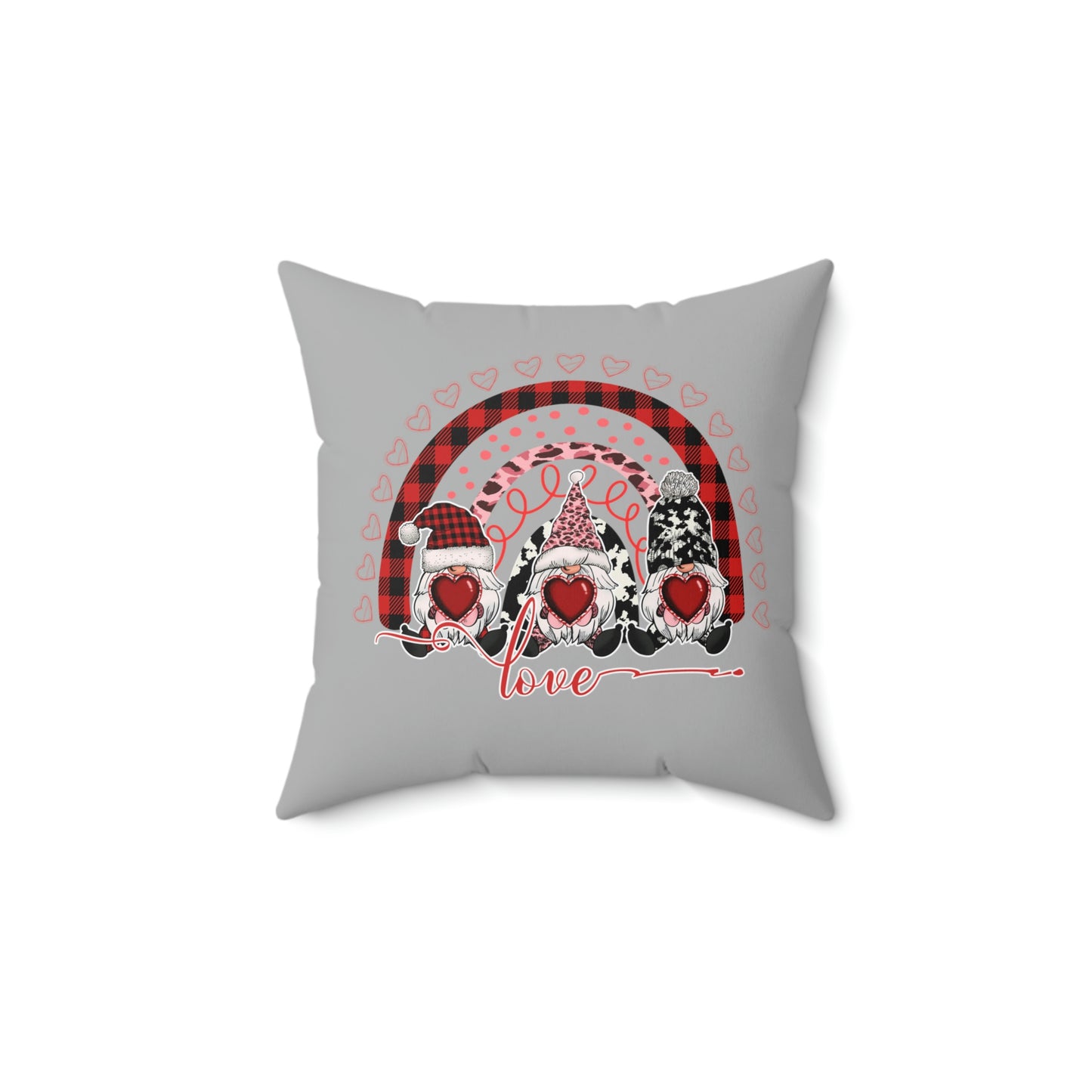 valentines day gnome pillow cover