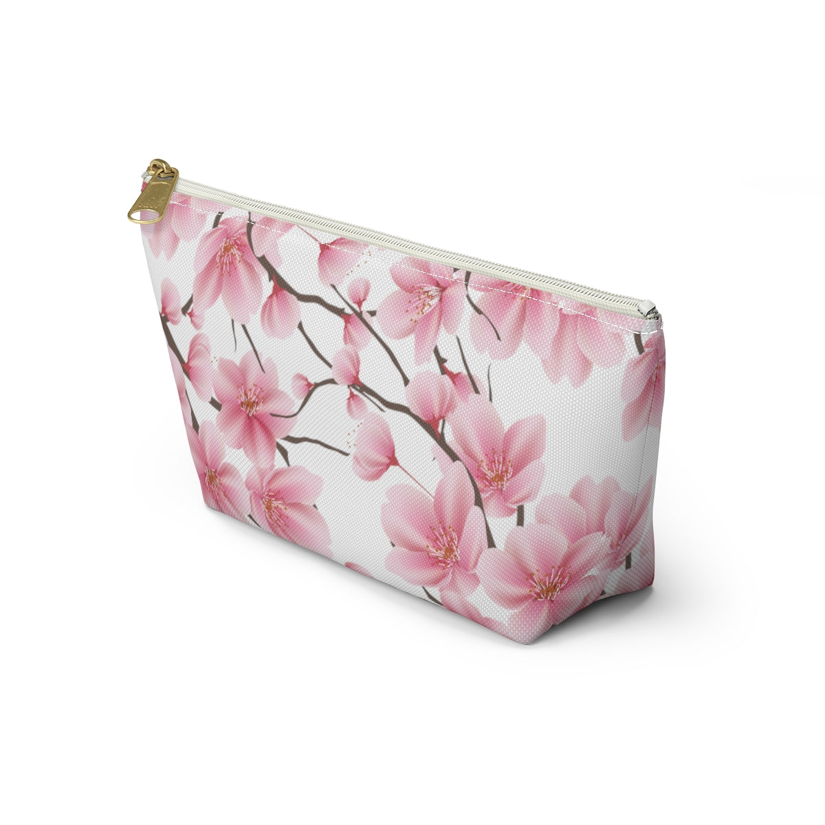 Cherry Blossom Makeup Bag / Pink Cosmetic Bag