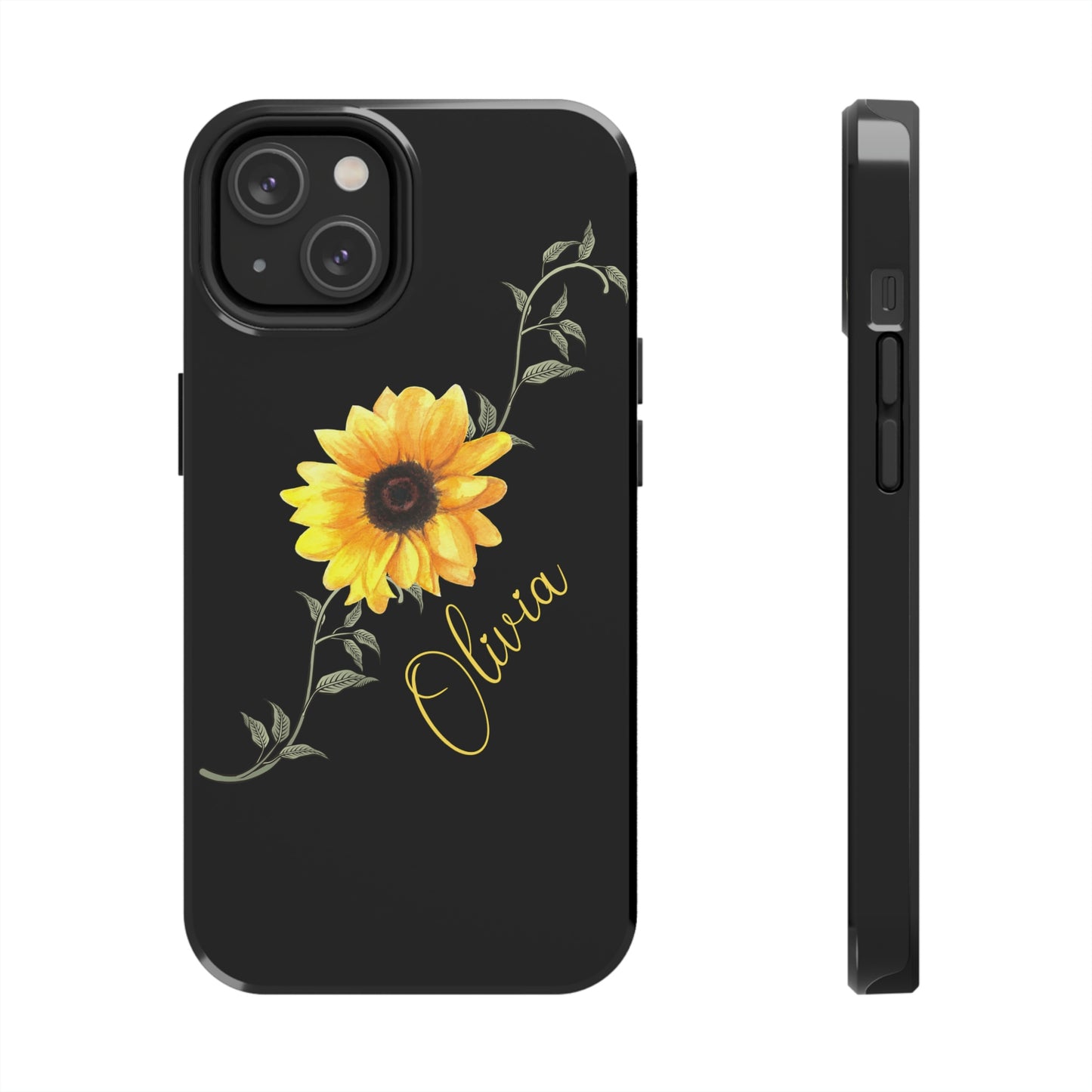 Sunflower IPhone Case / Personalized Girl's Phone Case