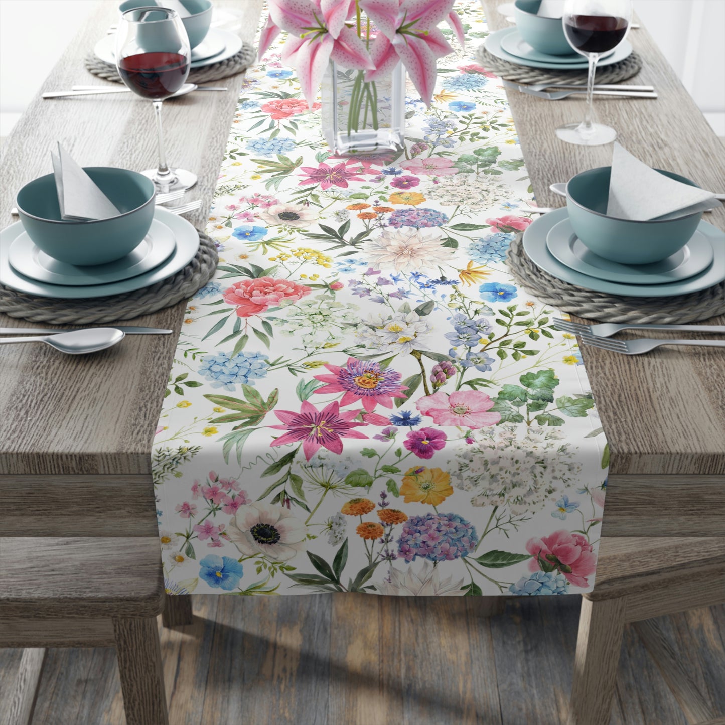Summer Table Runner / Floral Table Runner