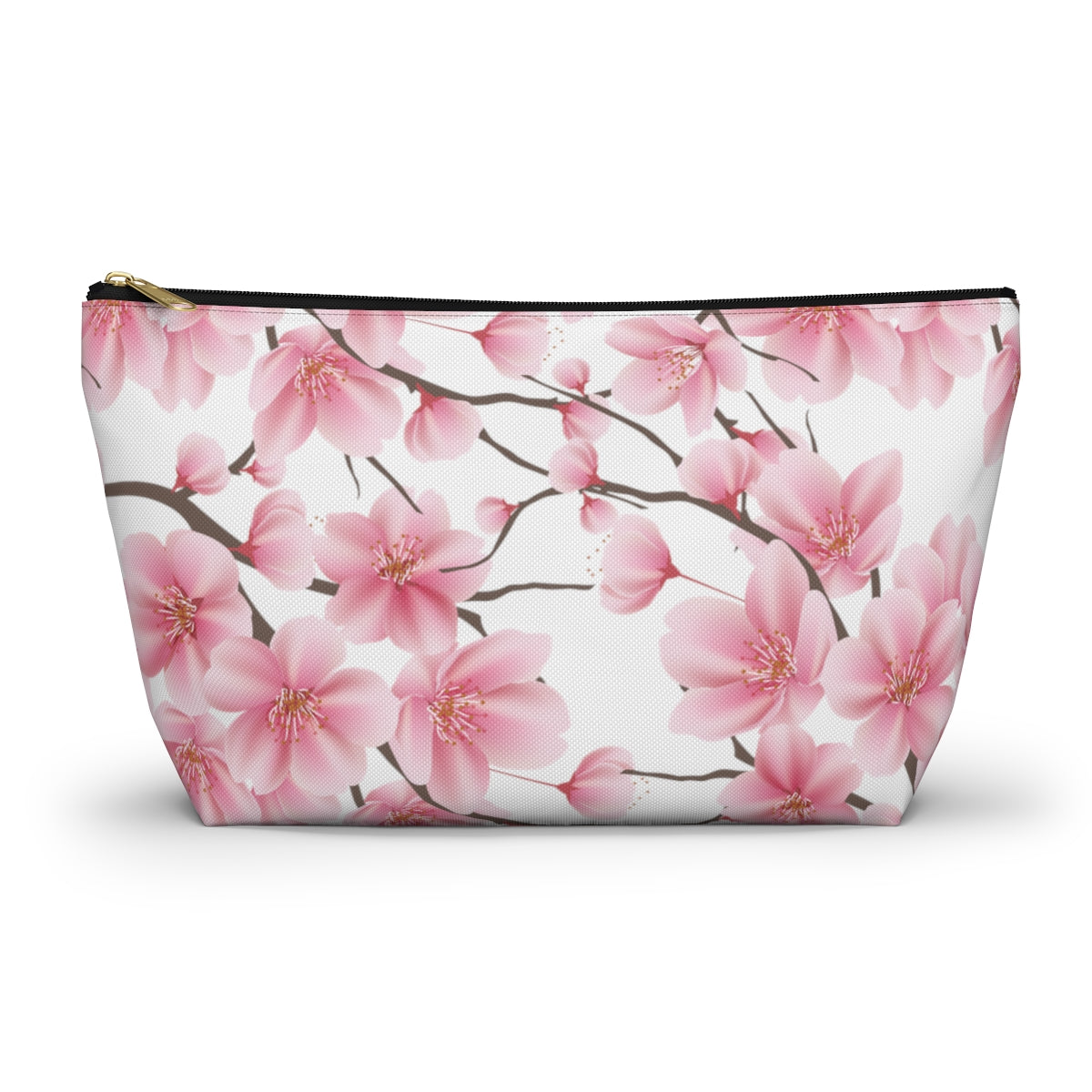 Cherry Blossom Makeup Bag / Pink Cosmetic Bag