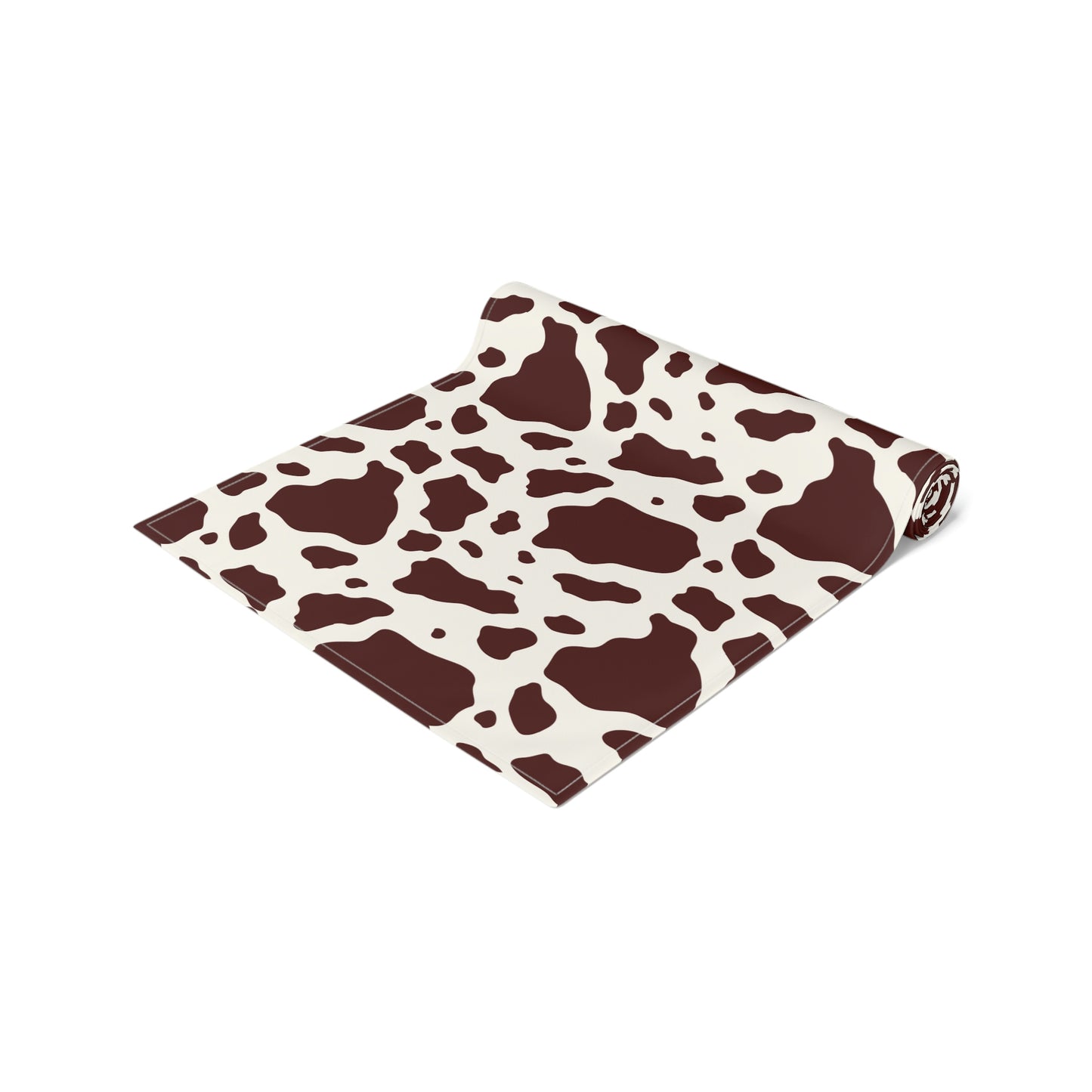 Brown Cow Print Table Runner / Brown Table Runner / Farmhouse Decor