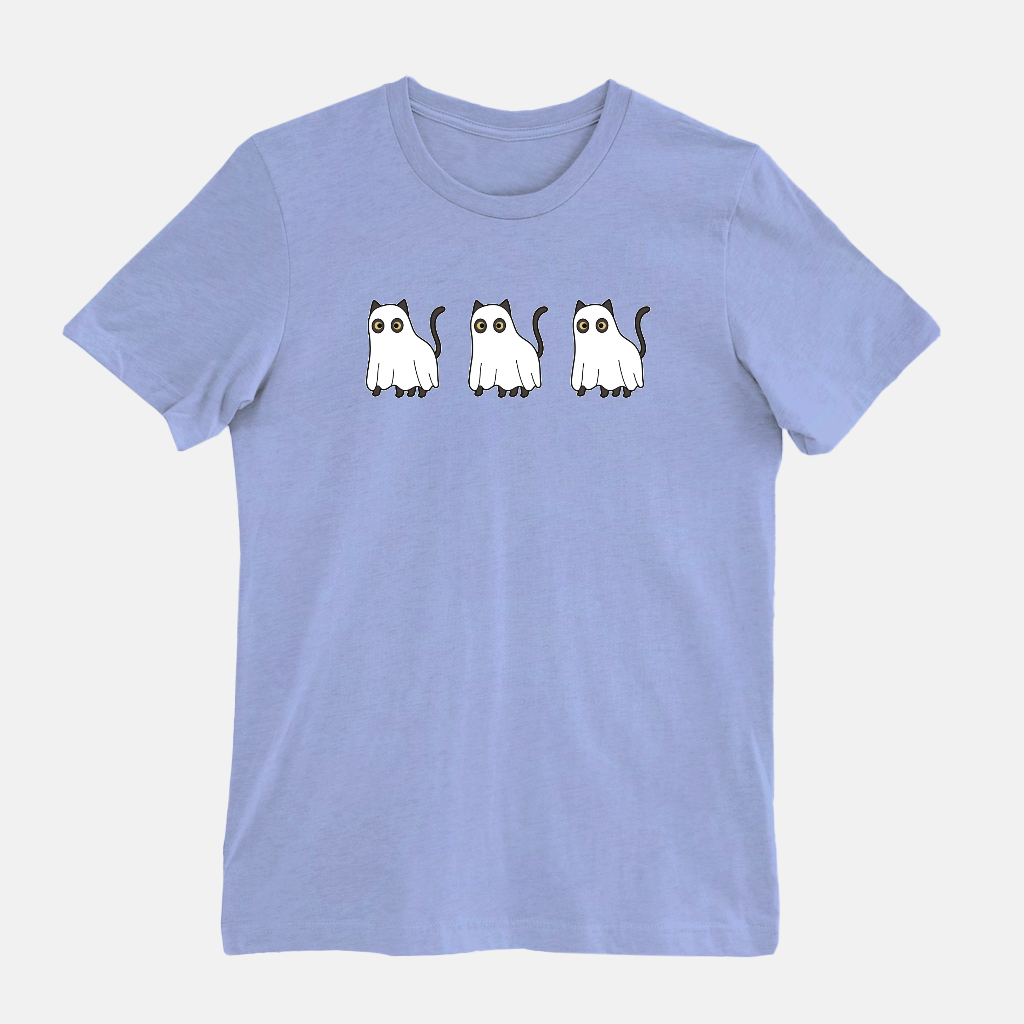 Cat T Shirt / Halloween Ghost Tee
