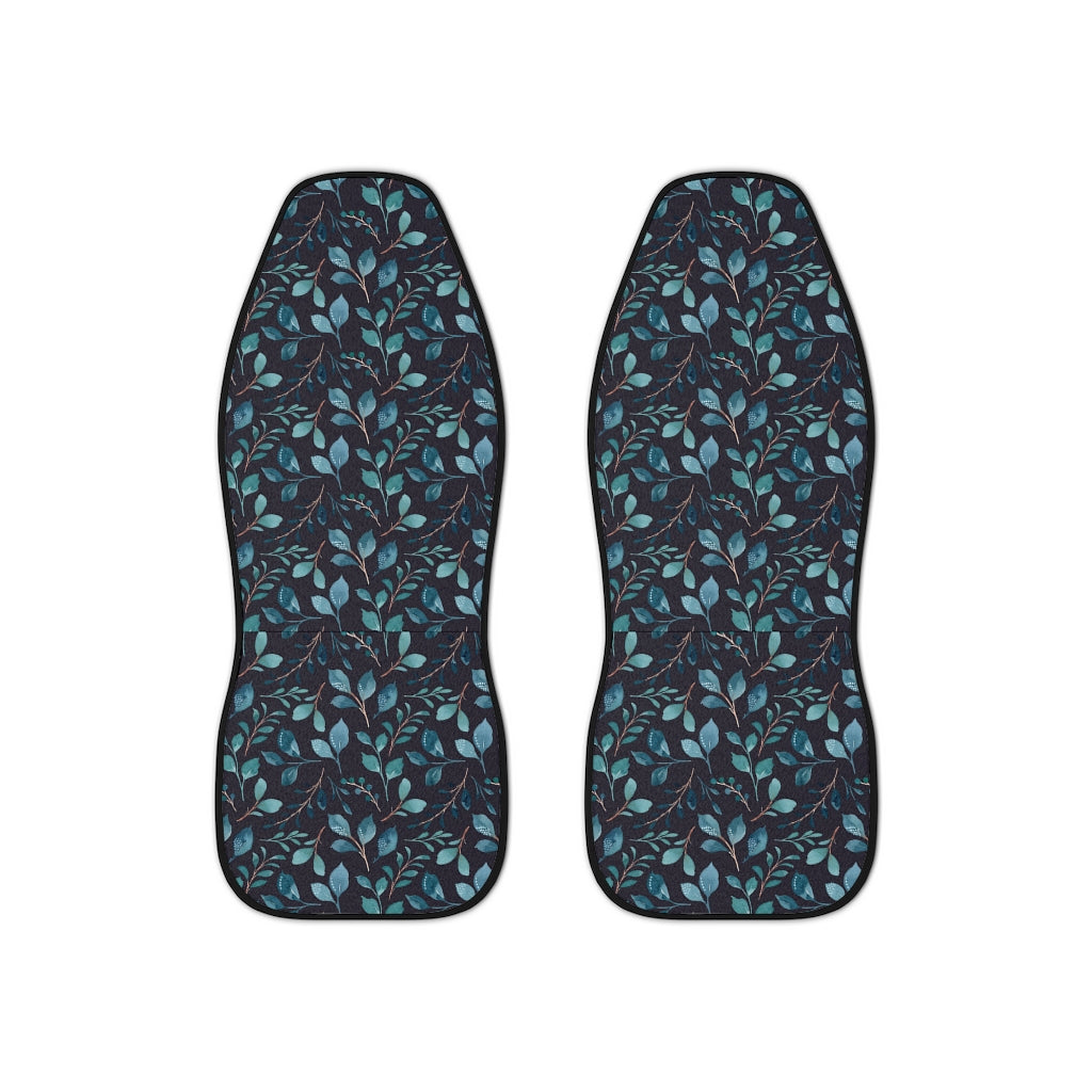 Blue Leaf Car Seat Covers