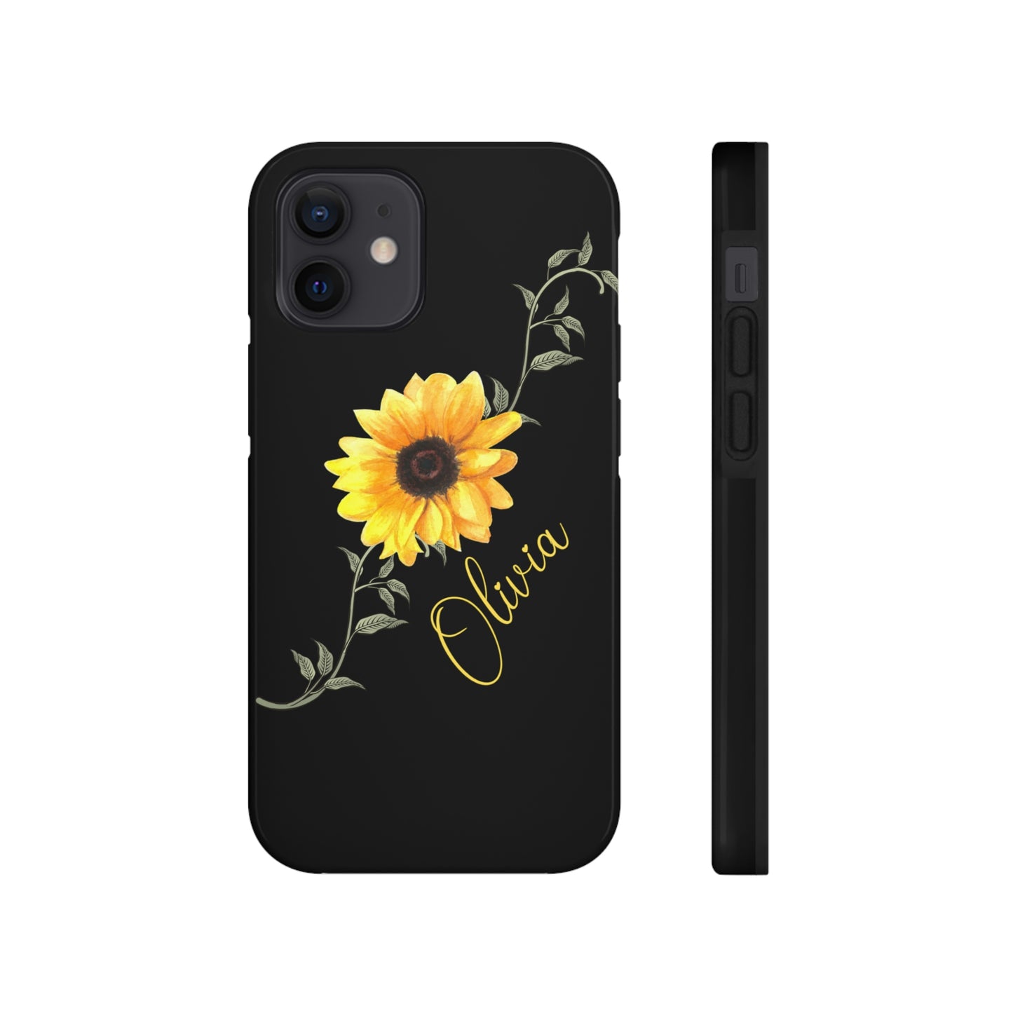 Sunflower IPhone Case / Personalized Girl's Phone Case