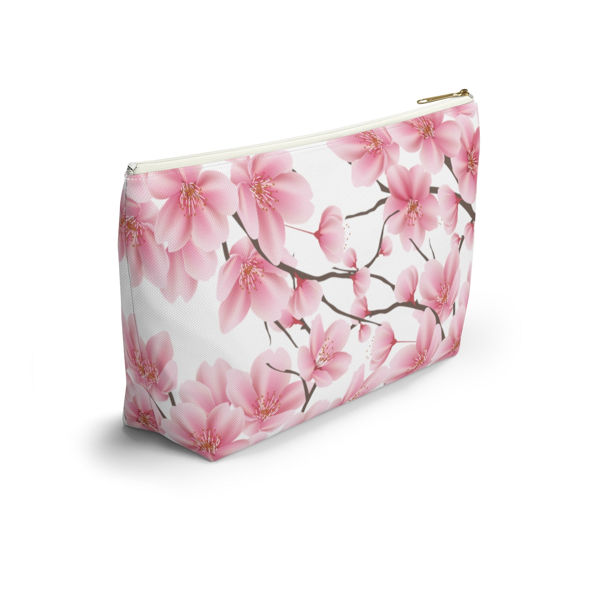 Cherry Blossom Makeup Bag / Pink Cosmetic Bag