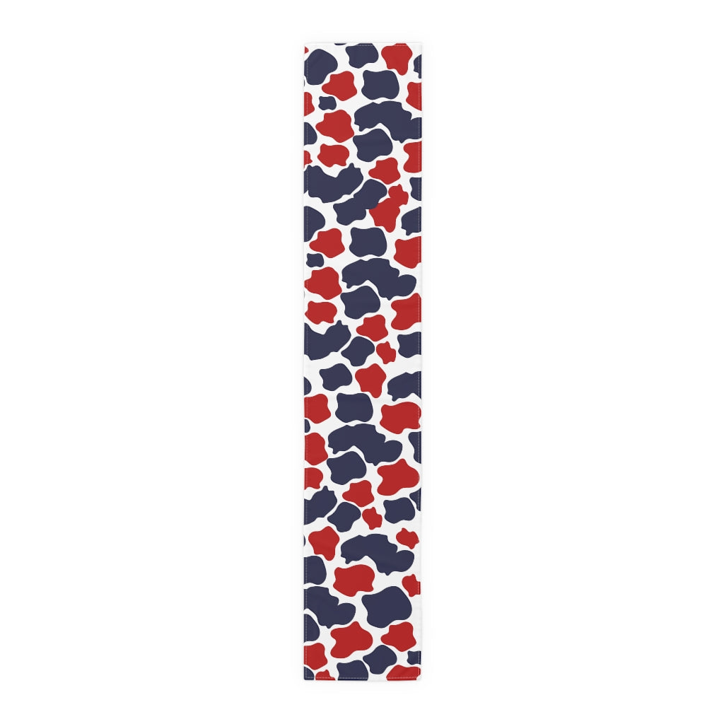 4th of July Table Runner / Patriotic Cow Print Runner