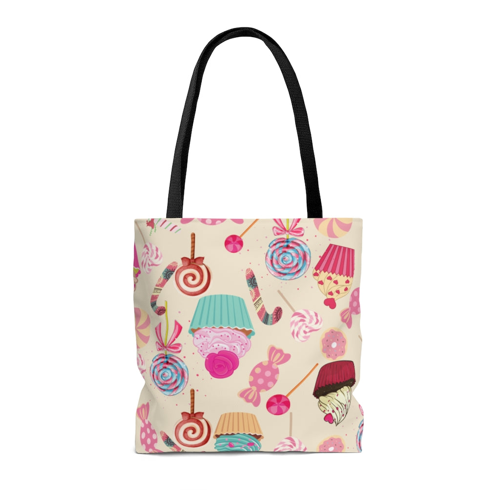 Christmas Candy Tote Bag / Cupcake Decor / Candy Theme Bag