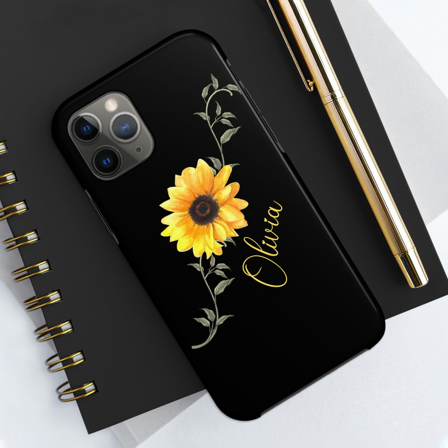 Sunflower IPhone Case / Personalized Girl's Phone Case