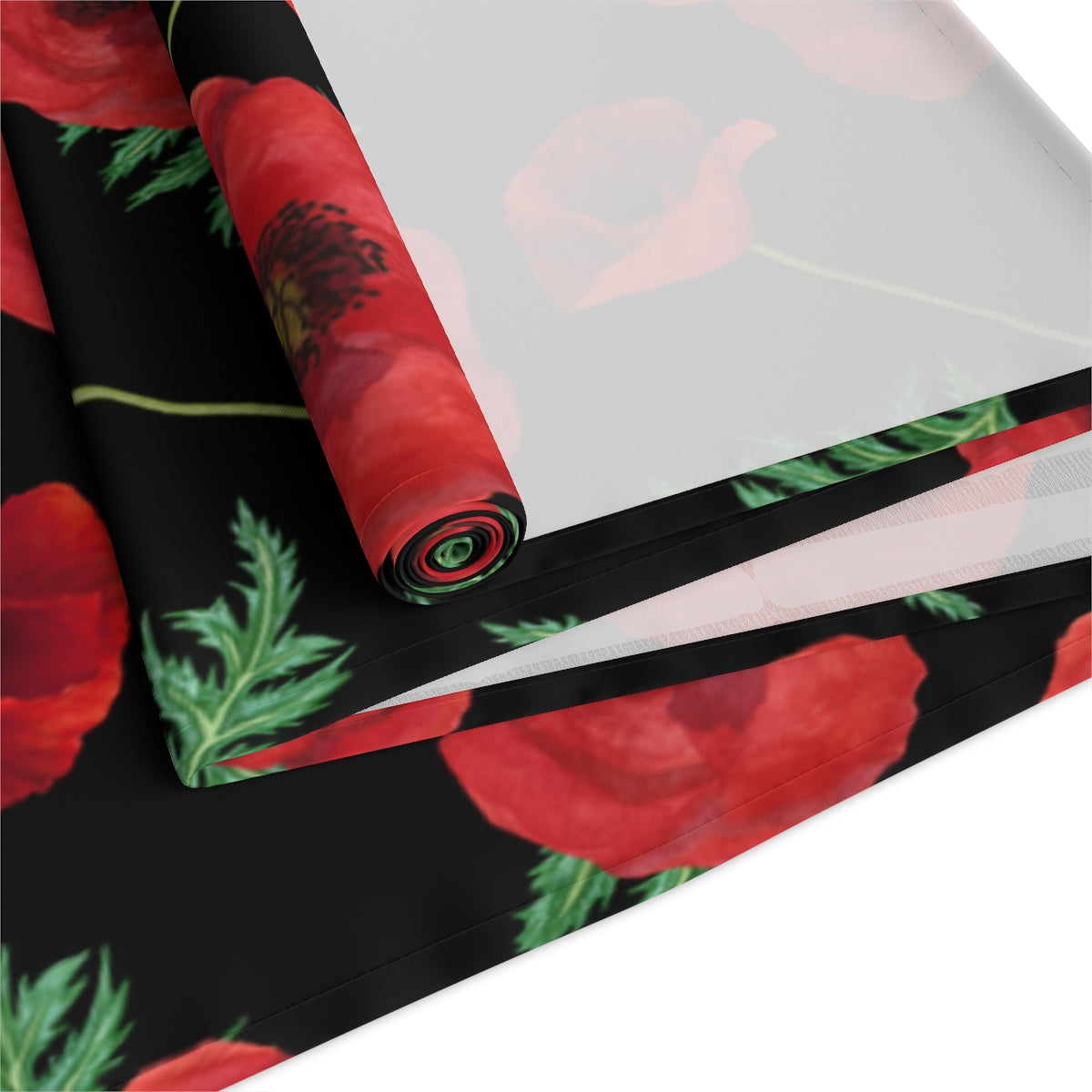 Red Poppy Table Runner