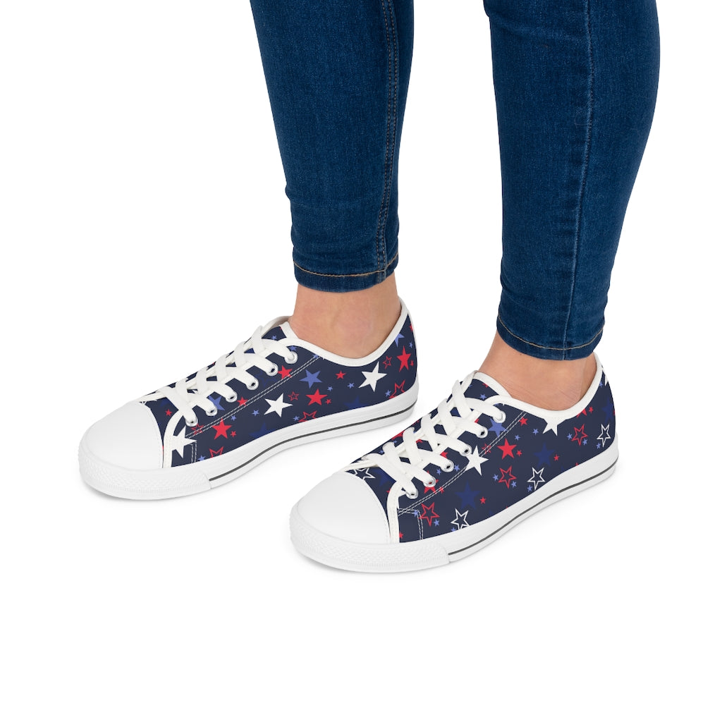 Women's 4th of July Sneakers / Usa Stars Sneakers / Patriotic Shoes