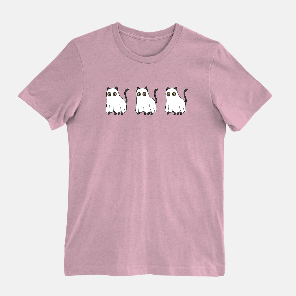 Cat T Shirt / Halloween Ghost Tee