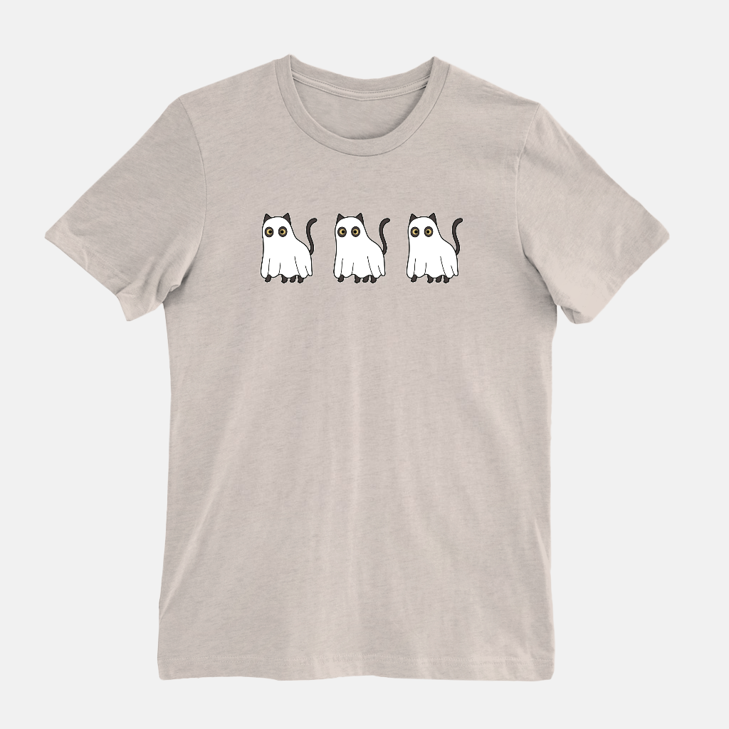 Cat T Shirt / Halloween Ghost Tee