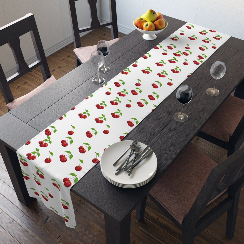 Red Cherry Table Runner