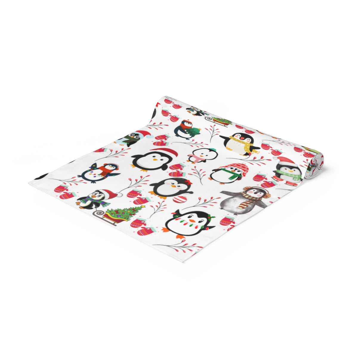 Penguin Table Runner / Christmas Table Runner / Christmas Decor / Penguin Decor