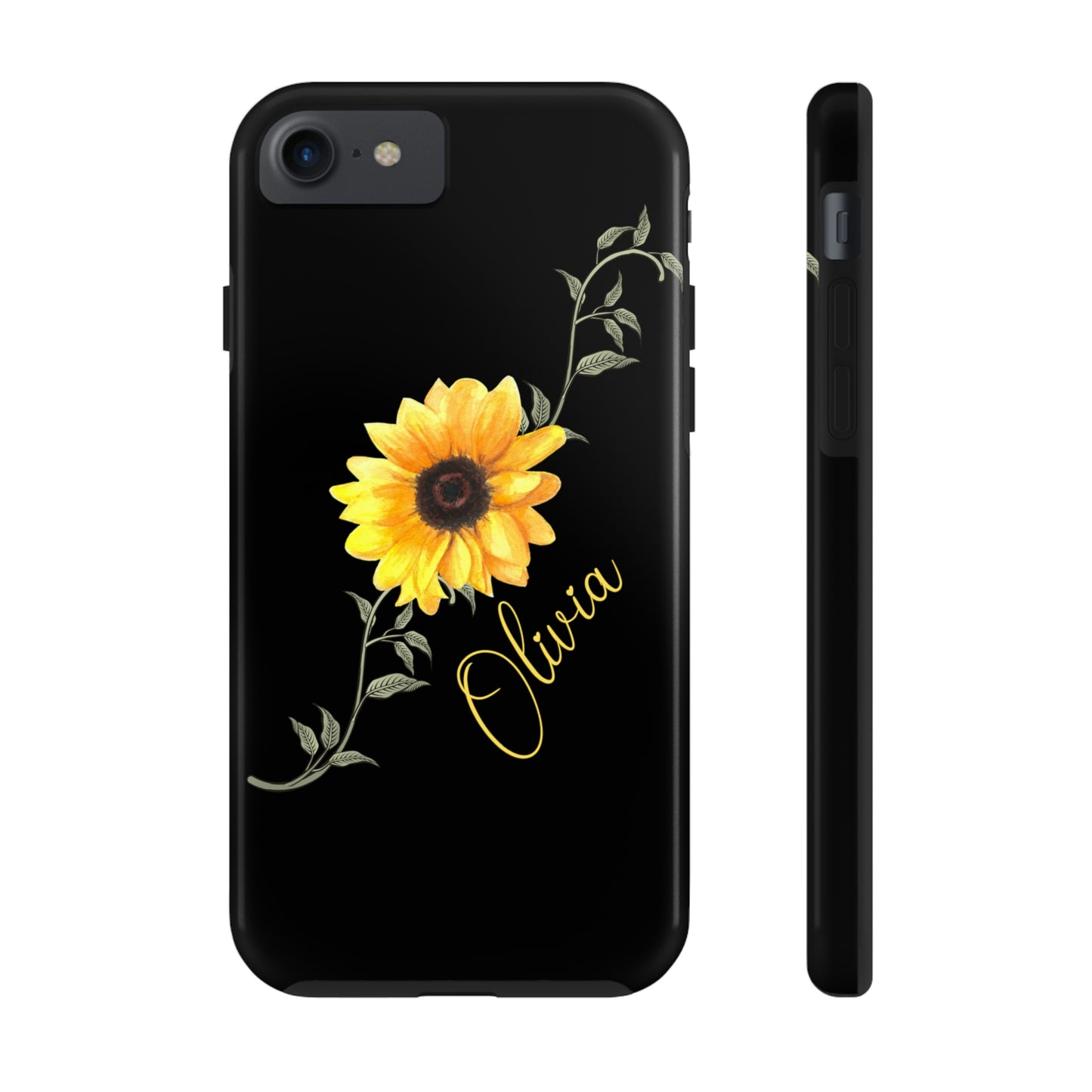 Sunflower IPhone Case / Personalized Girl's Phone Case