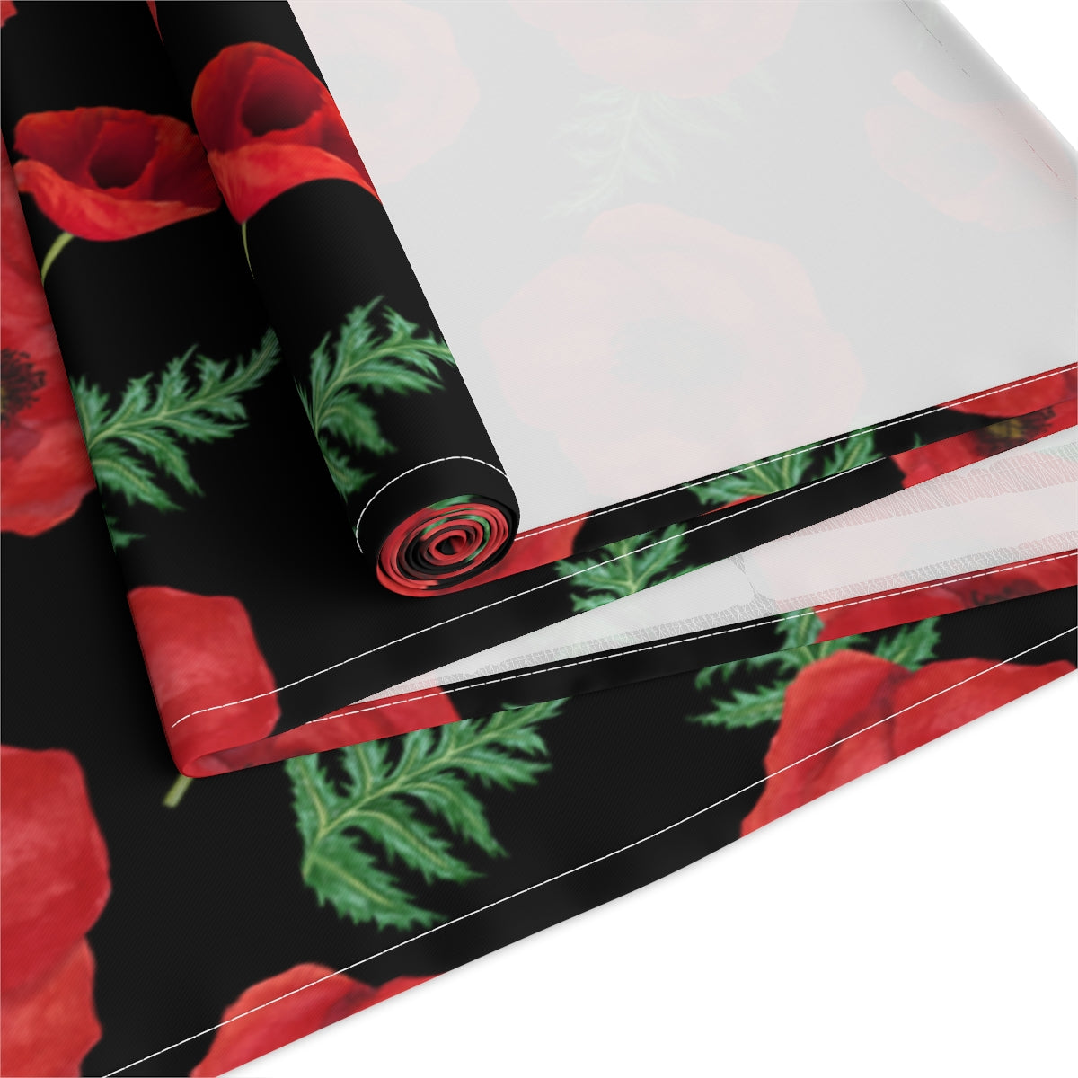Red Poppy Table Runner