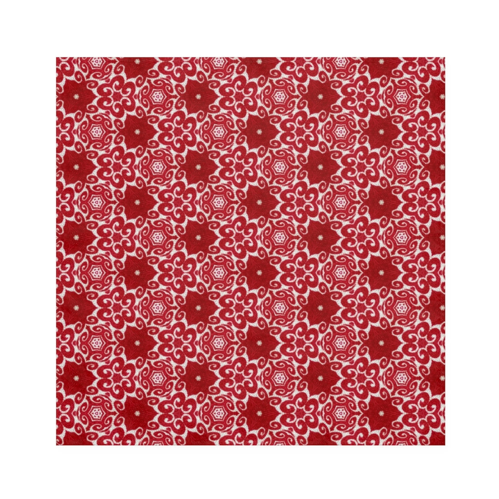 Christmas Napkins / Retro Red Cloth Napkins