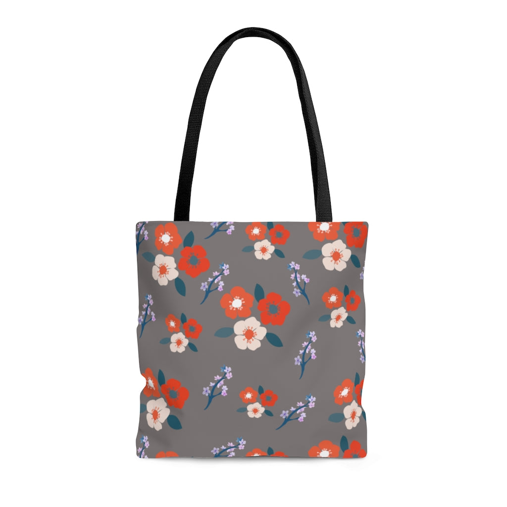 spring floral tote bag