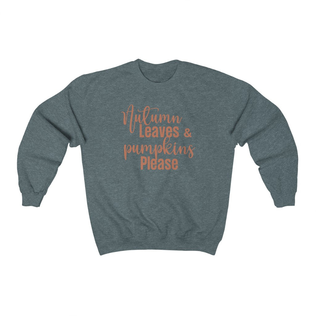 grey fall pumpkin shirt