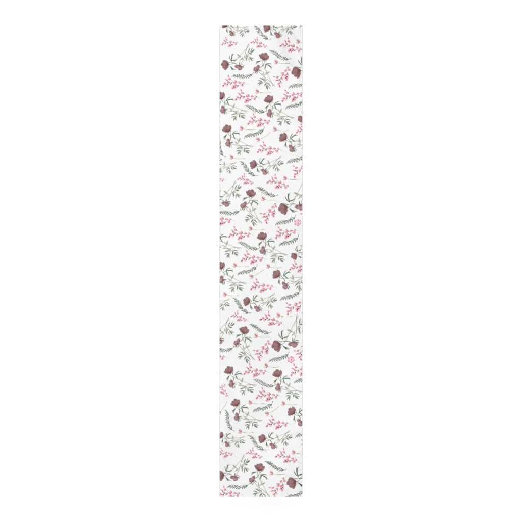 summer table runner with flower print