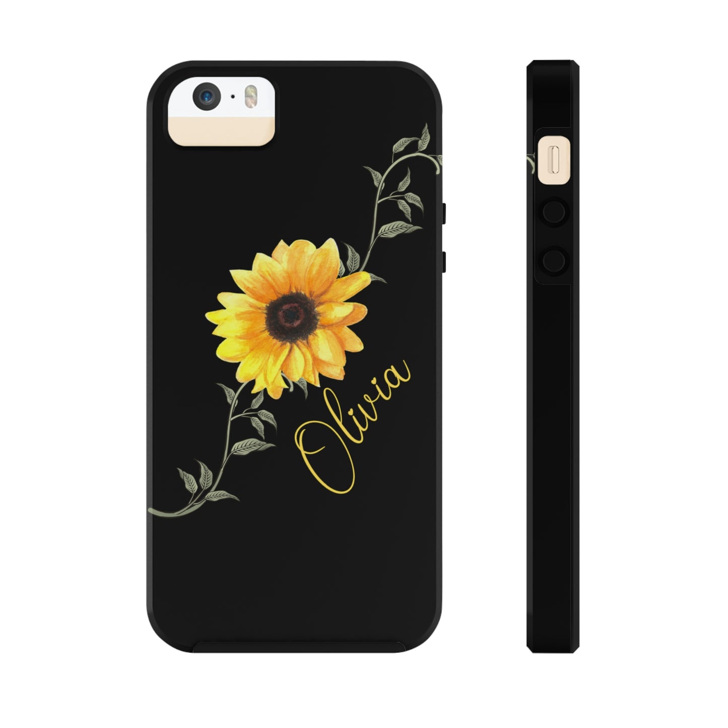 Sunflower IPhone Case / Personalized Girl's Phone Case