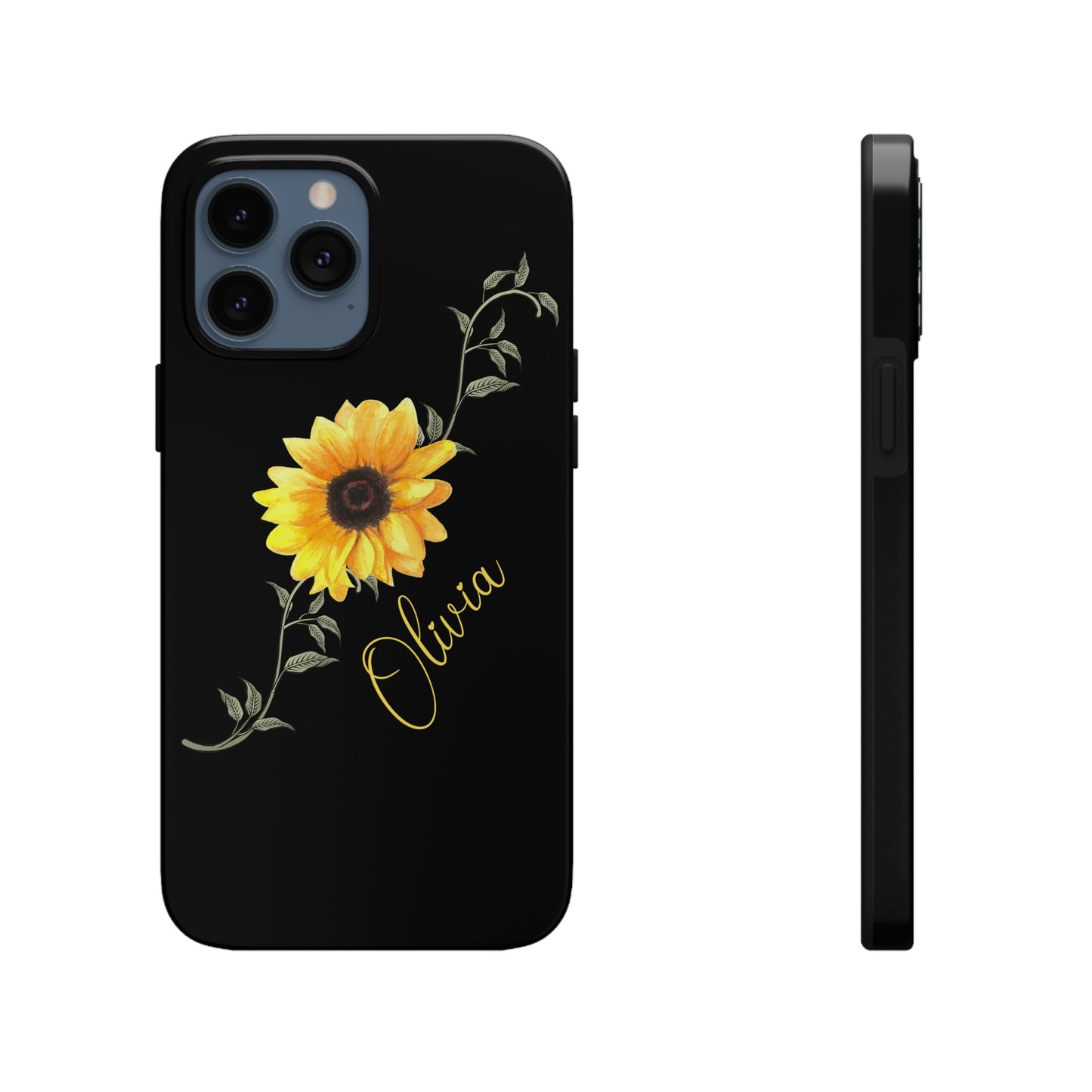Sunflower IPhone Case / Personalized Girl's Phone Case