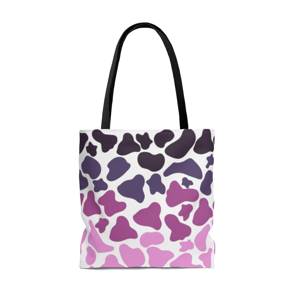Cow Print Tote Bag / Pink Cow Print Bag