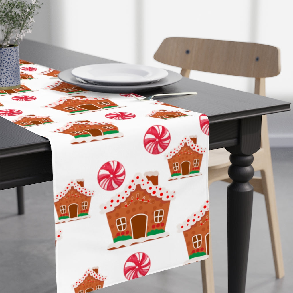 Gingerbread House Table Runner / Christmas Table Runner