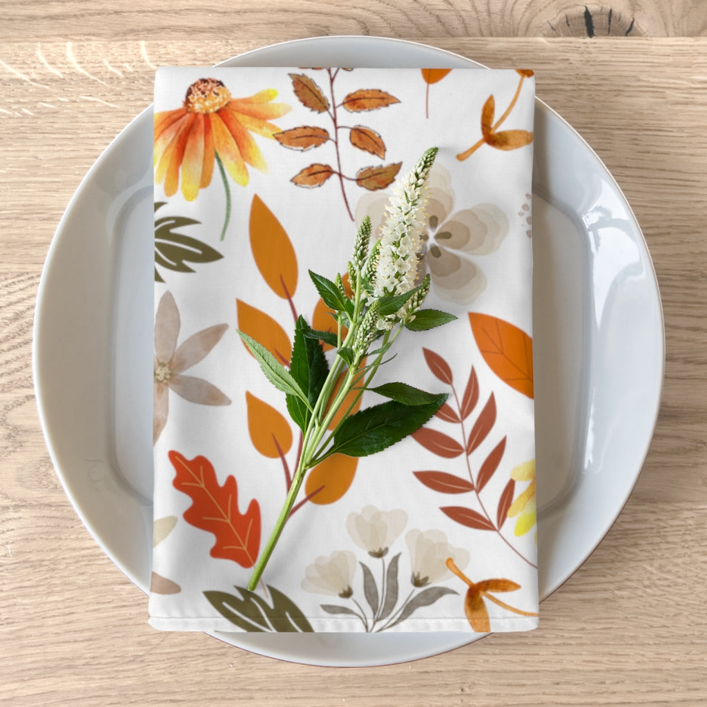 Fall Napkins / Set of 2 Autumn Napkins