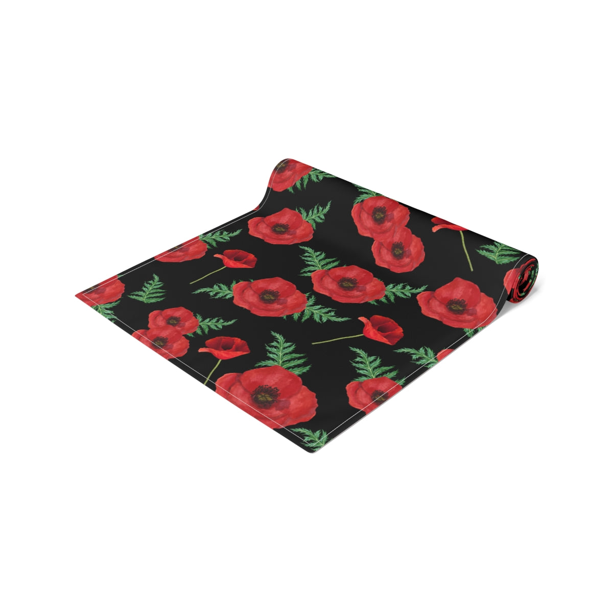 Red Poppy Table Runner