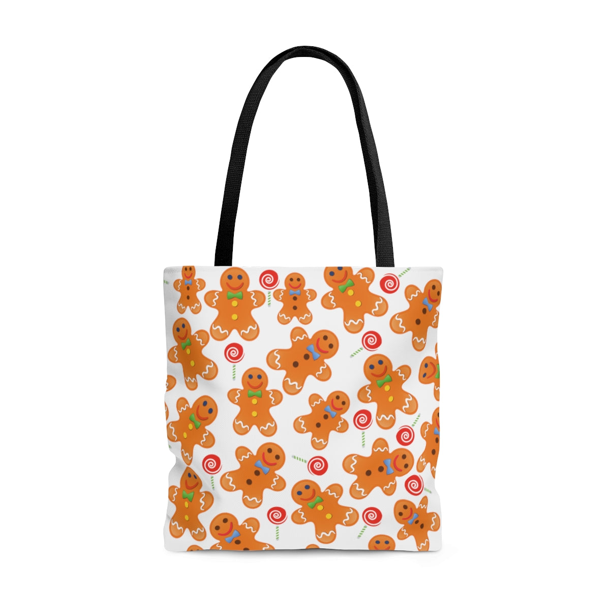 christmas gingerbread tote bag