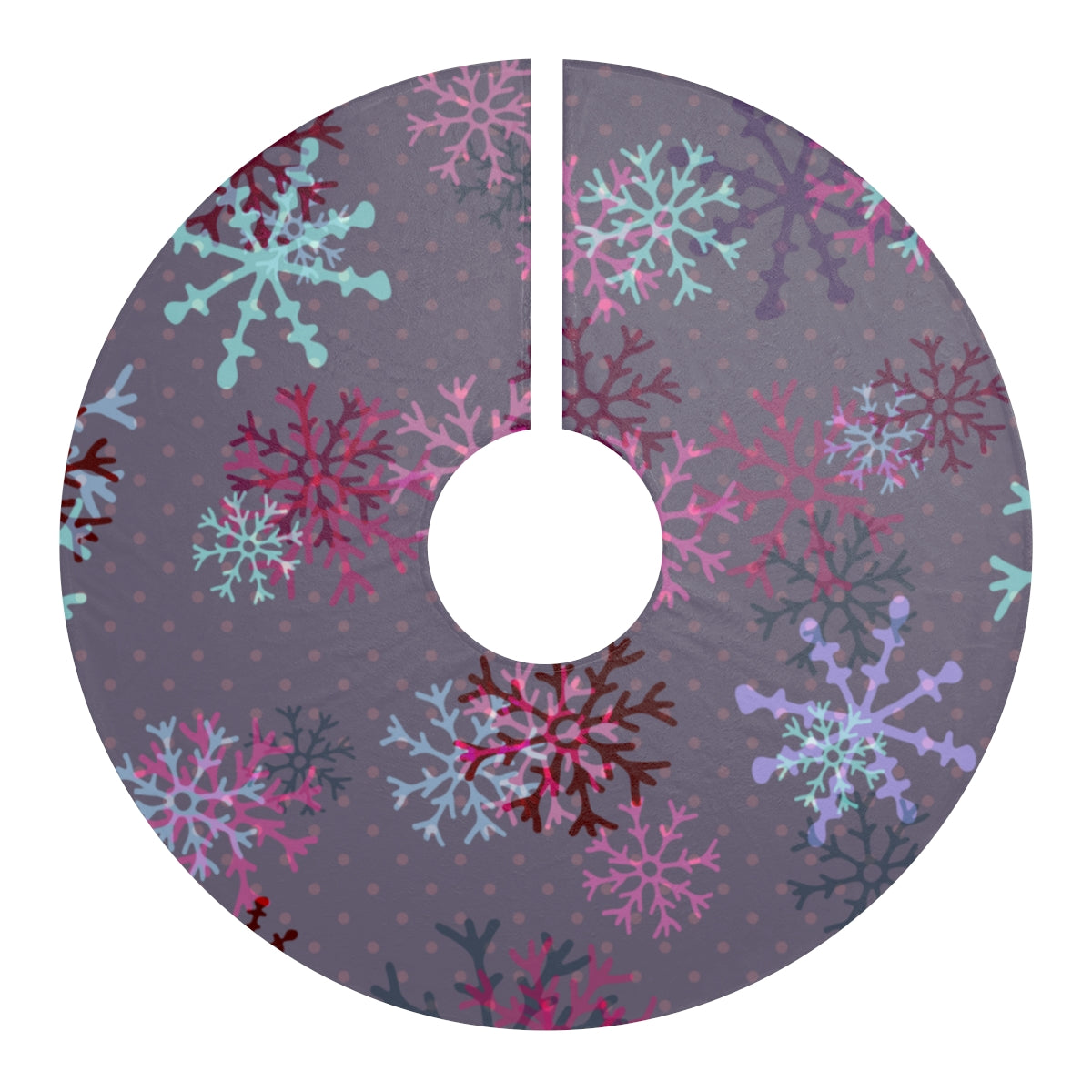 Purple Tree Skirt / Snowflake Tree Skirt /Christmas Tree Skirts